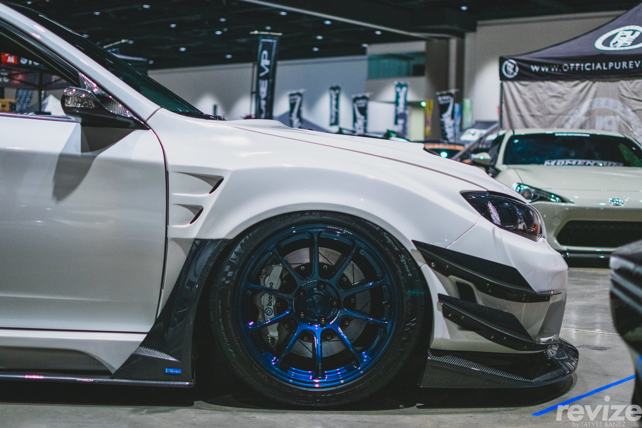 Varis Widebody Subaru WRX STI Hatch on Volk ZE40 wheels