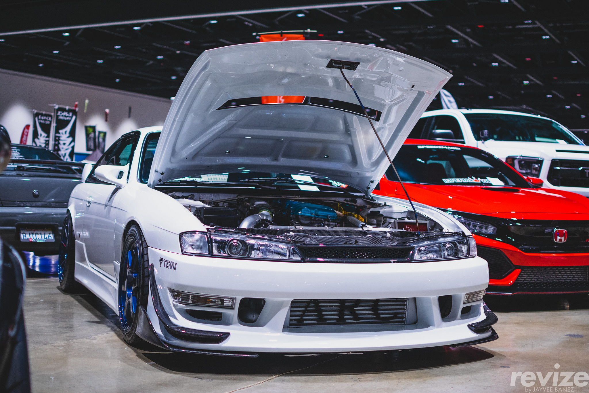 Nissan S14 Kouki with Vertex Lang kit on Volk TE37 Forged Magnesium wheels.